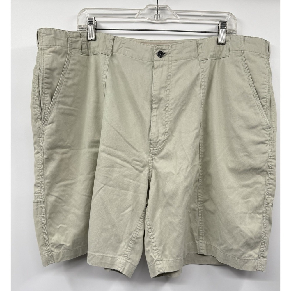 Tommy Bahama Shorts Mens SZ 42 Straw Lyocell Cotton Blend Chino Flat Front EUC - Picture 1 of 7